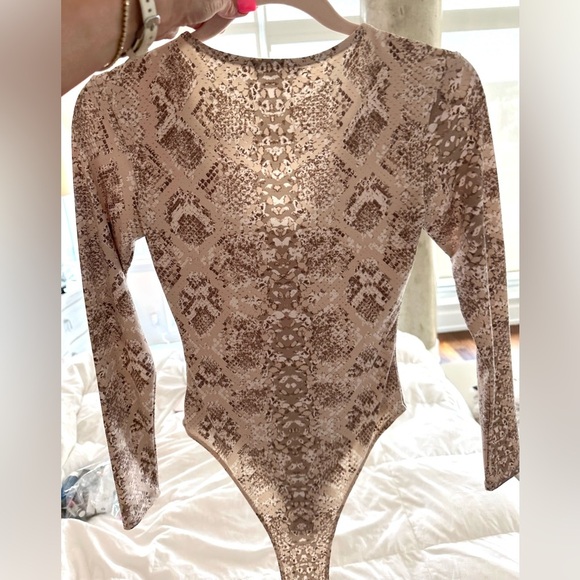 Leith Python print Bodysuit sz XS - Picture 4 of 7